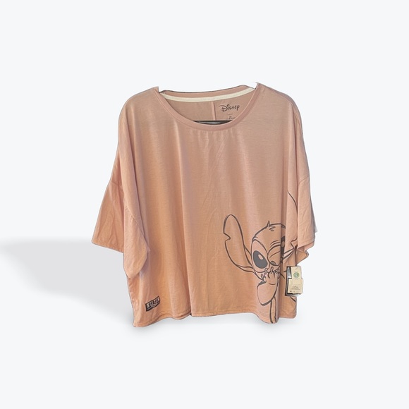 Disney Lilo & Stitch Pink Sleep Lounge Top Women’s 2XL - Picture 6 of 6